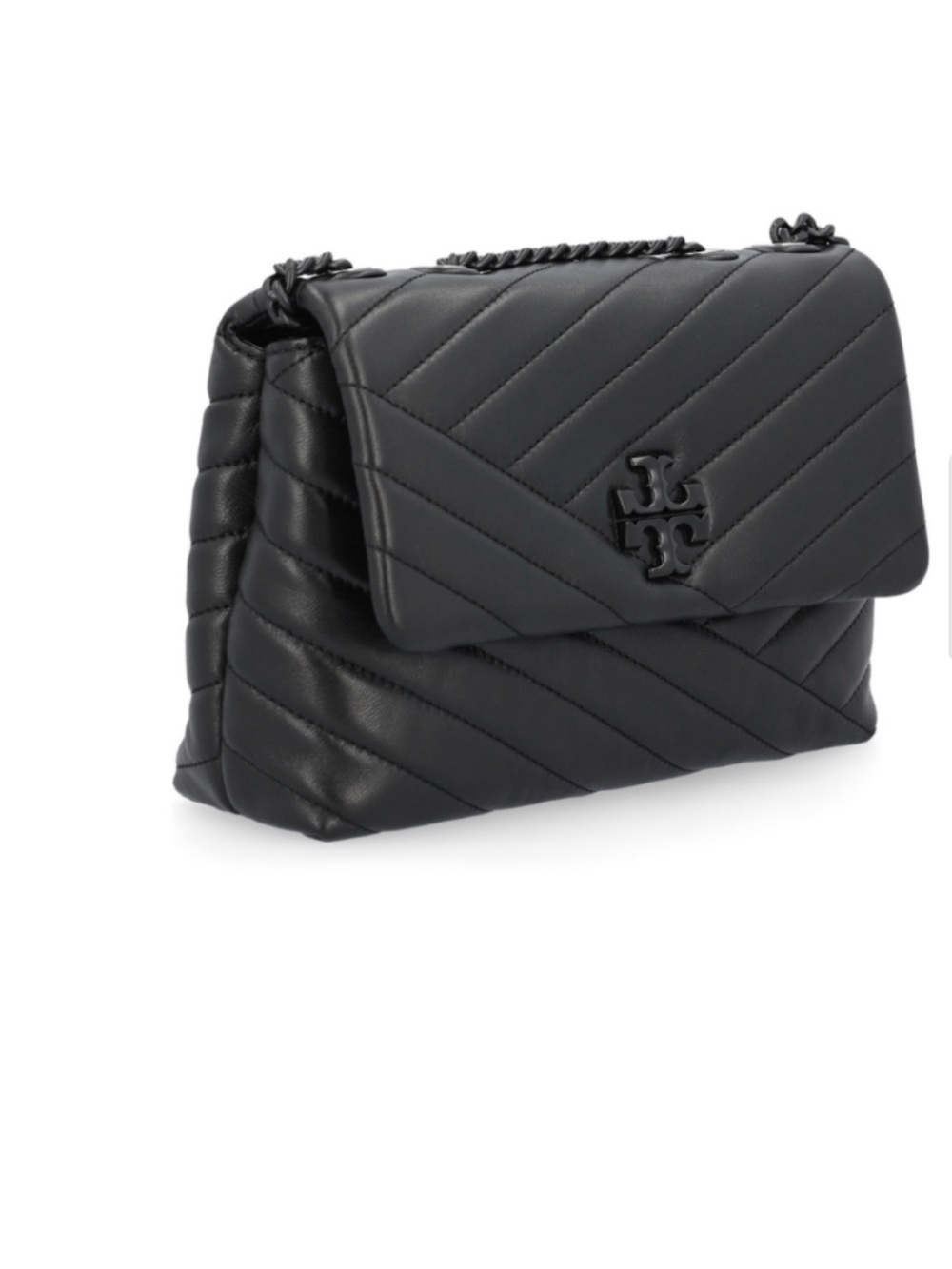 Tory Burch Black Quilted Leather Chain Shoulder Bag